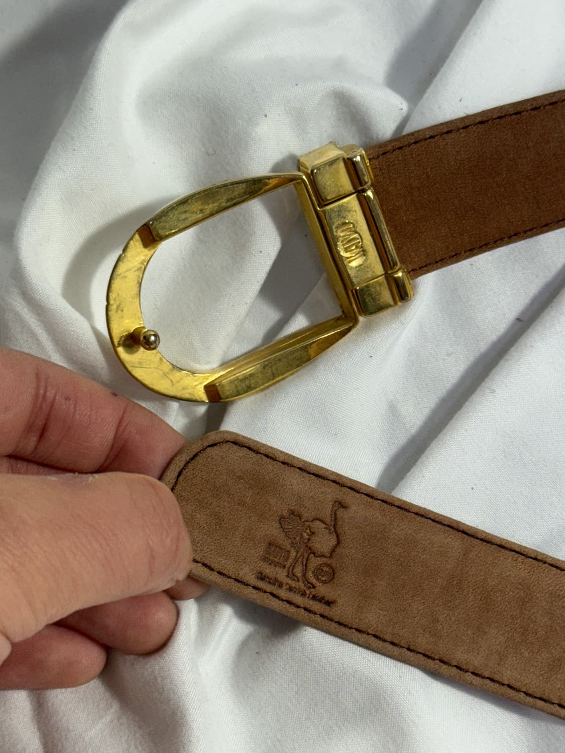 Kaiyo 오스트리치 레더 벨트 상품이미지5