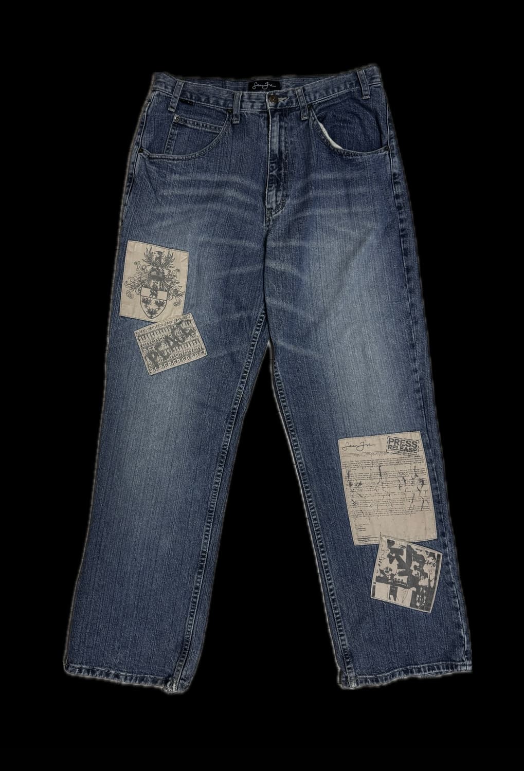 [34] 션존 패치워크 데님 팬츠 상품이미지1