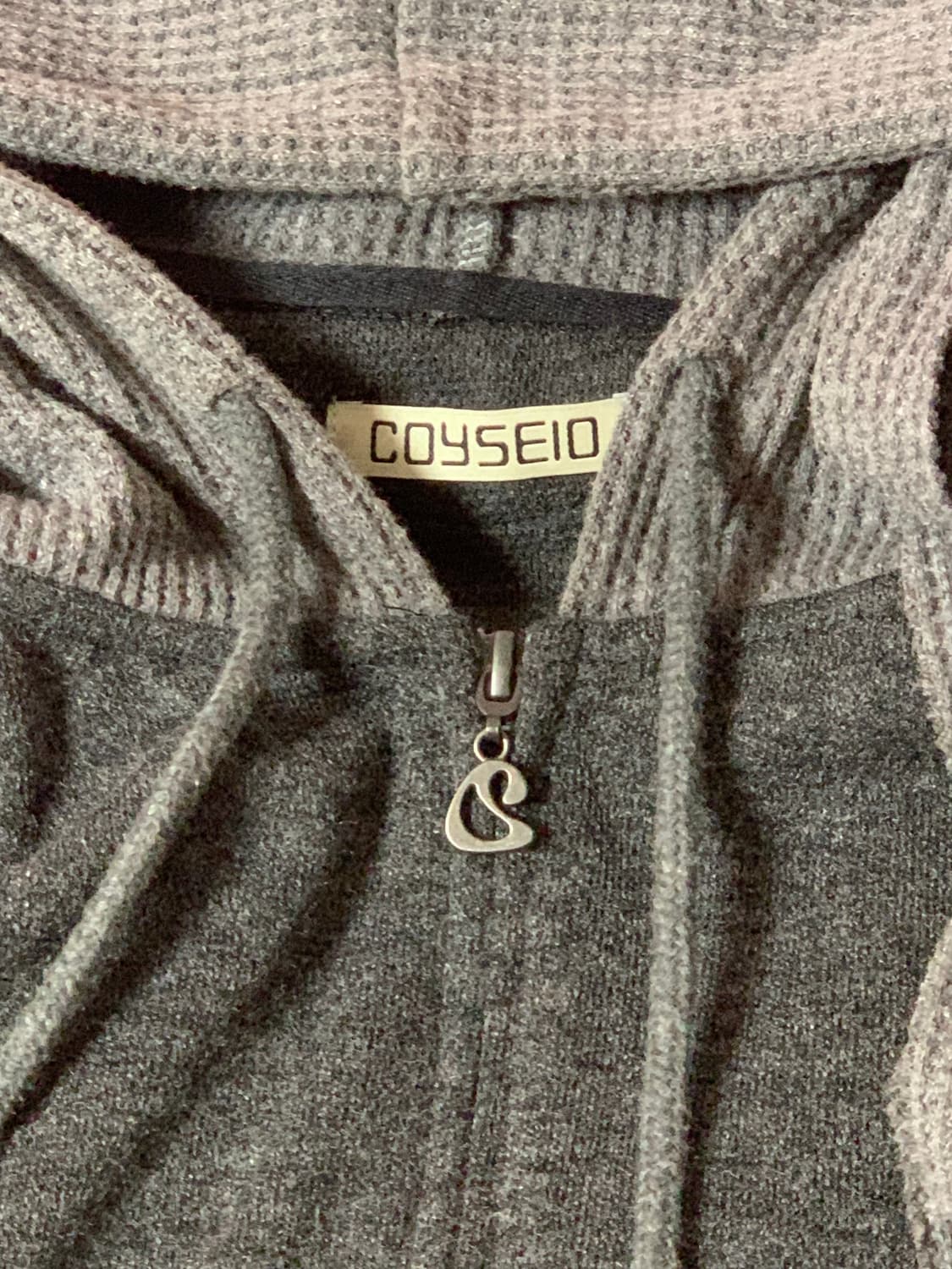 코이세이오 이어머프 후드집업 차콜 상품이미지3