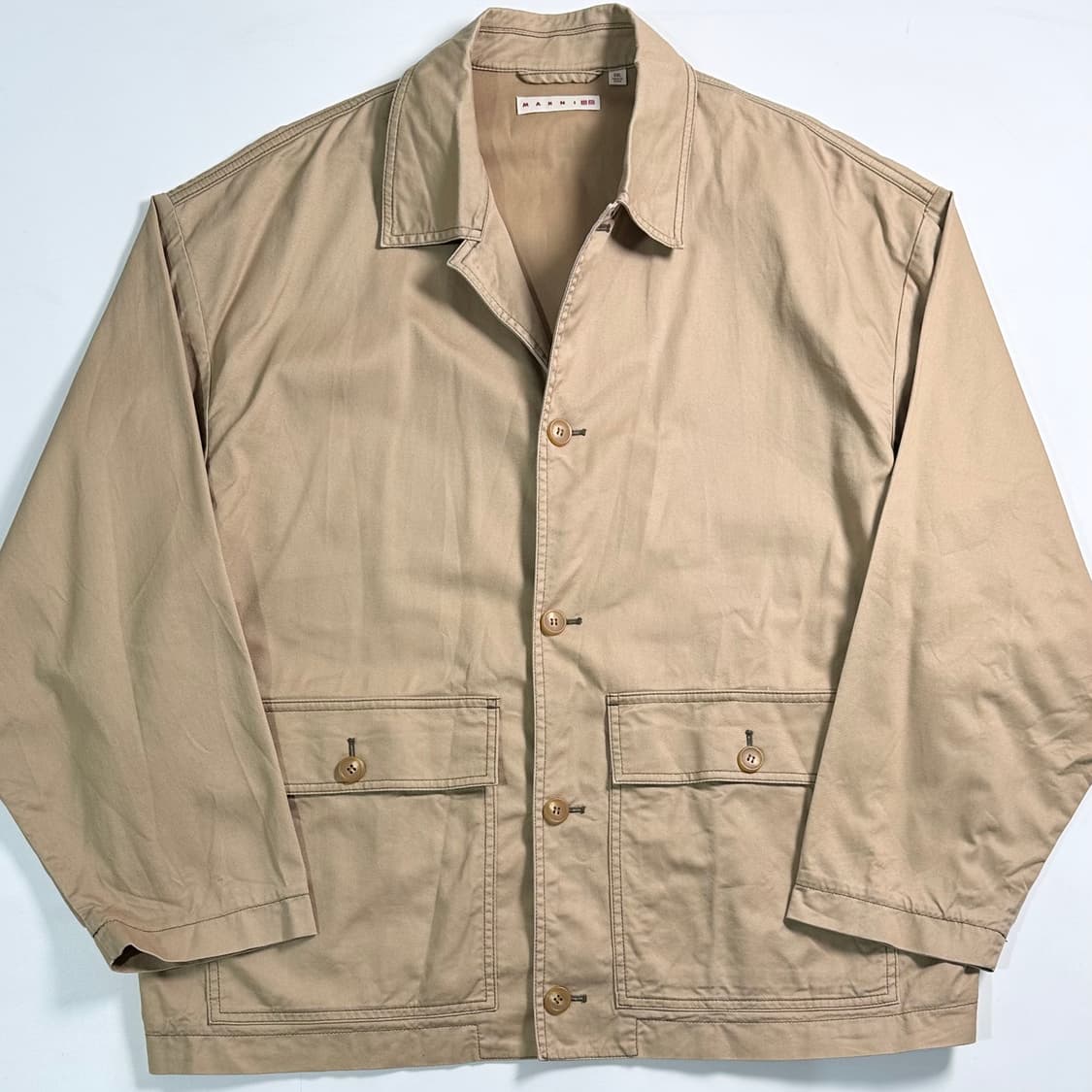 마르니x유니클로 베이지 코튼 자켓 상품이미지1