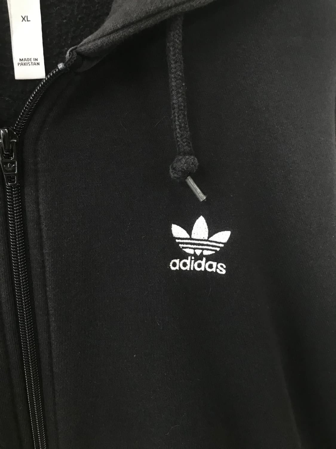 아디다스 백로고 블랙 후드집업 상품이미지5