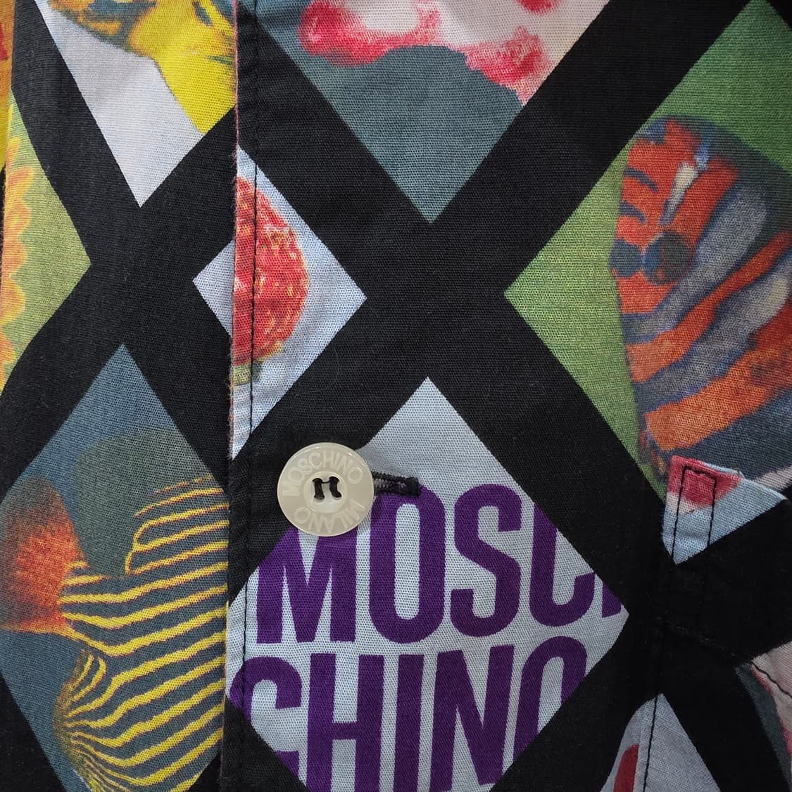 빈티지 모스키노 하와이안 반팔셔츠- L 상품이미지5