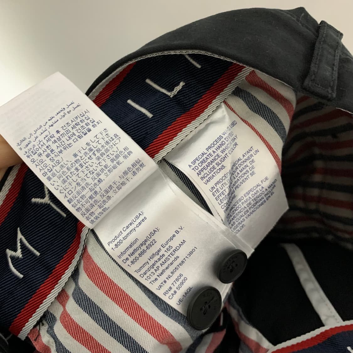 타미힐피거 빈티지 베이직 블랙 코튼 팬츠 면바지 32인치 상품이미지6