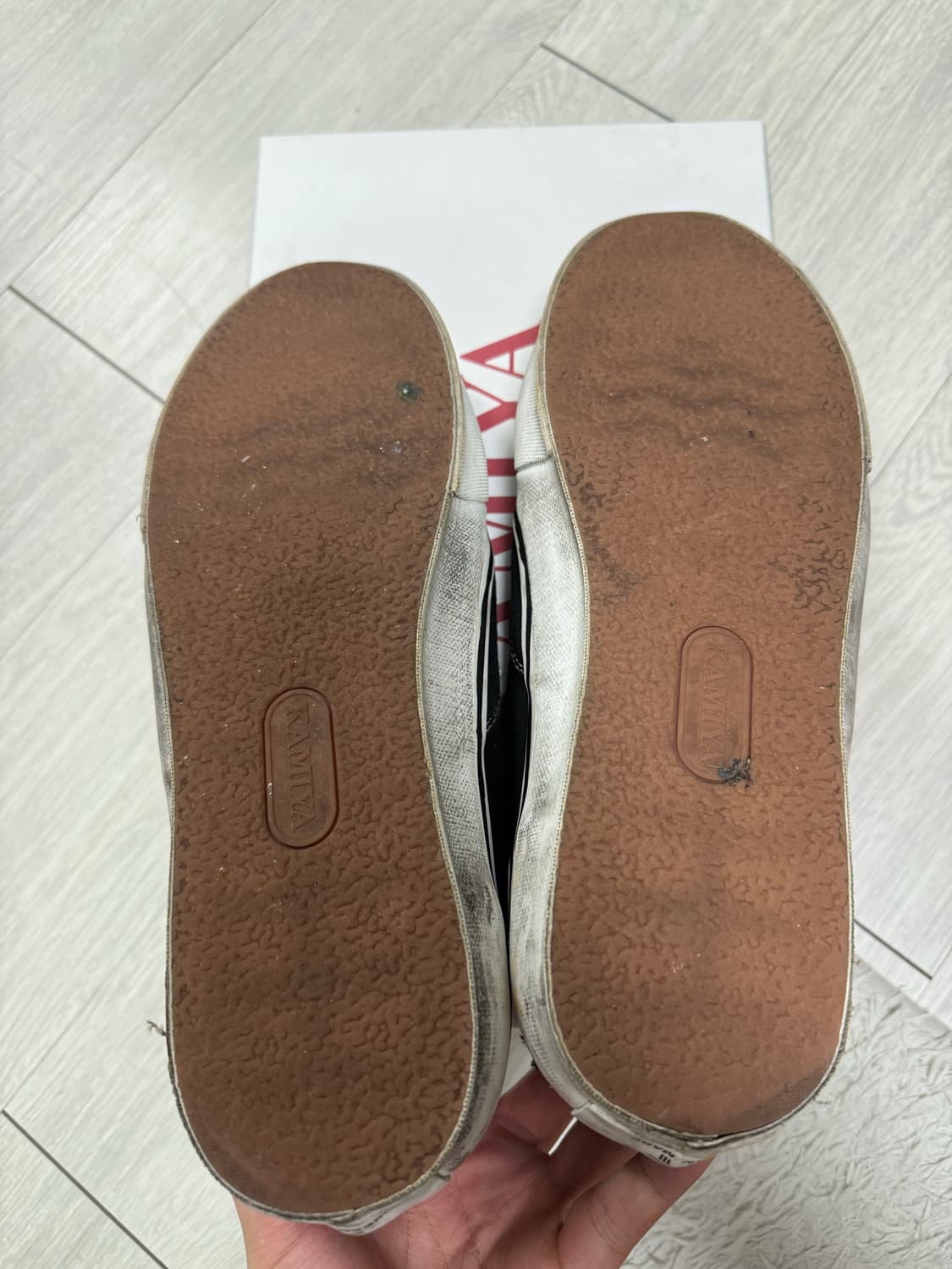 (44) 카미야 디스트레스 벌커나이즈드 슈즈 상품이미지5