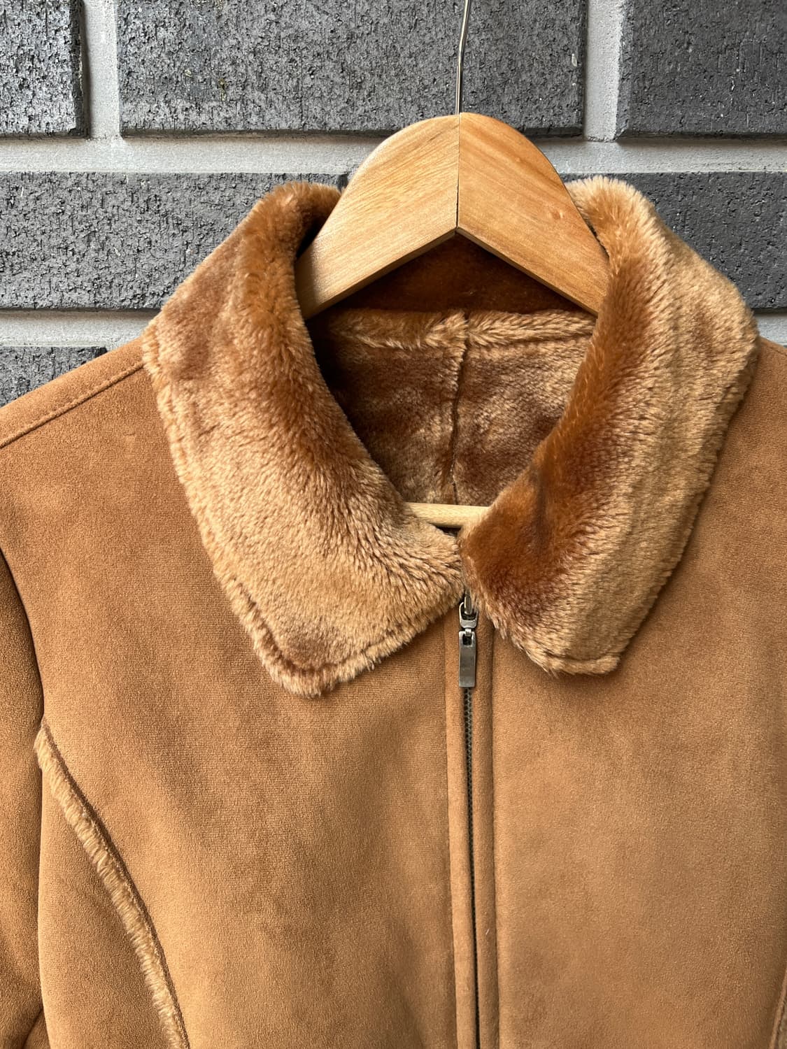 90s Gladness 시어링자켓 카멜 상품이미지4