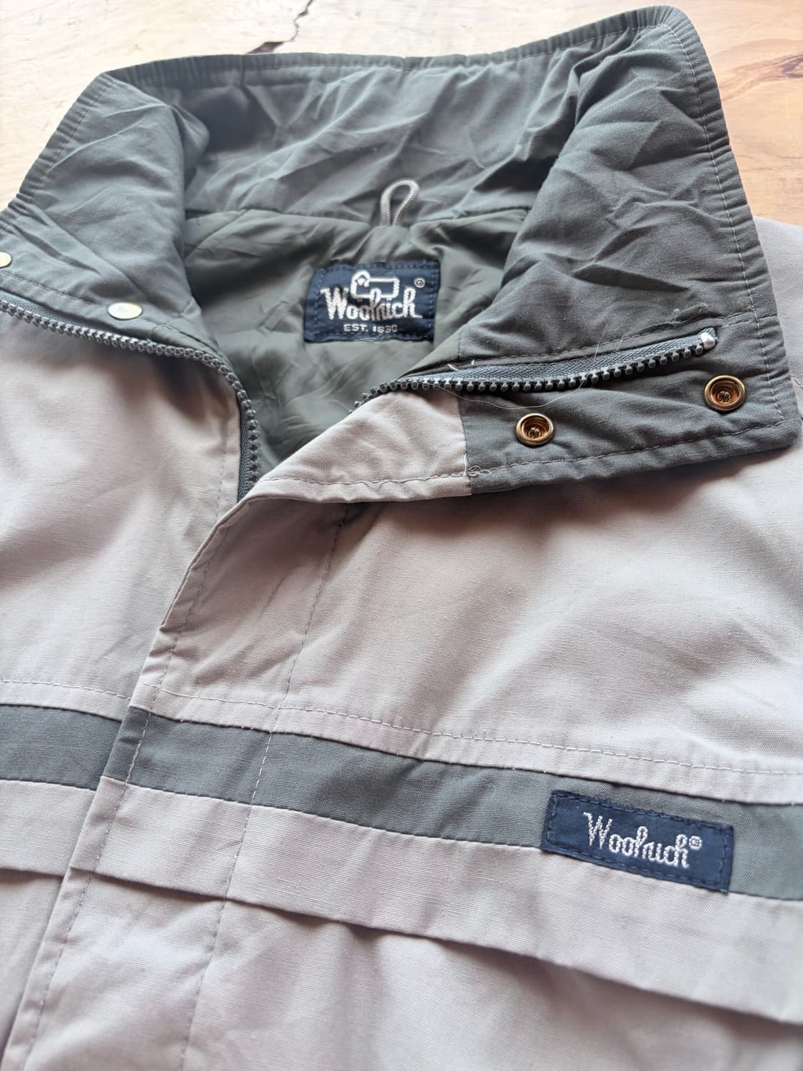 (woolrich) 울리치 빈티지 투톤 배색 봄버 자켓 상품이미지2