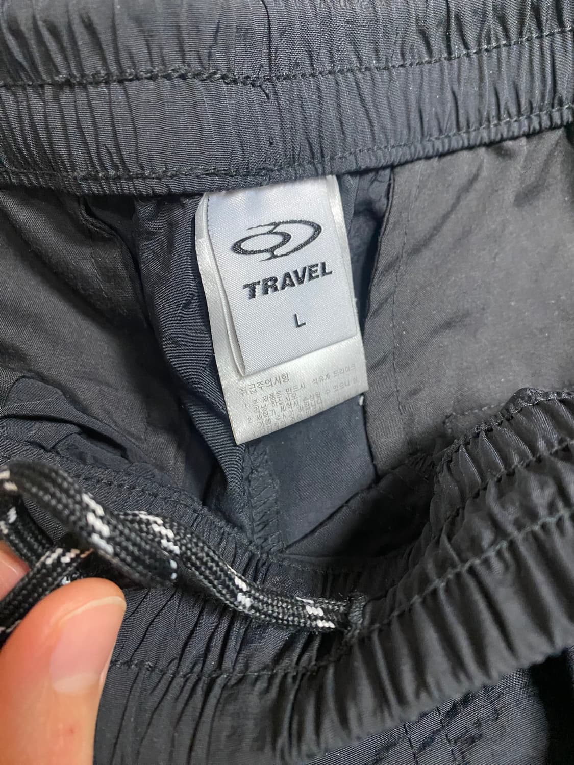 트래블 워크샵 오픈니 팬츠 블랙 L 나일론 바지 상품이미지2