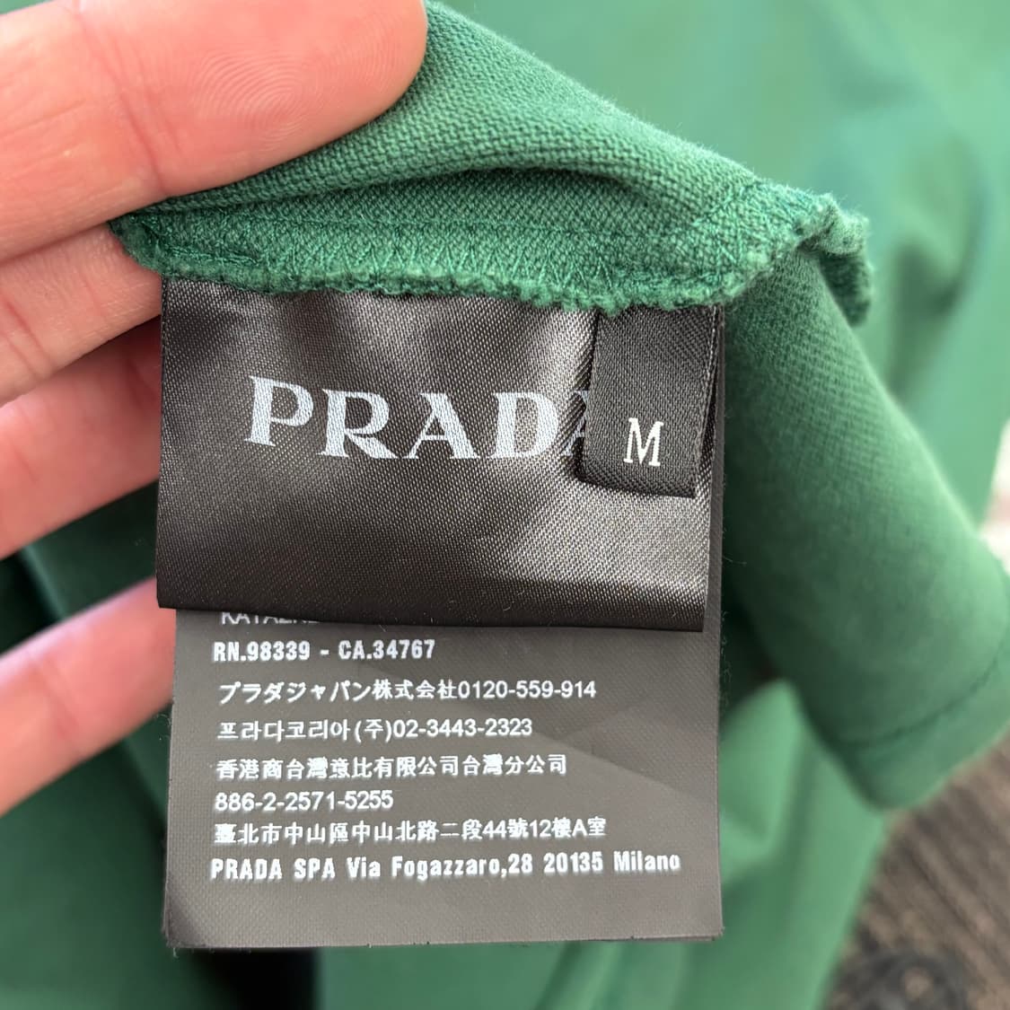 🫶🏻 프라다 Green 카라 반팔티 🫶🏻 상품이미지8