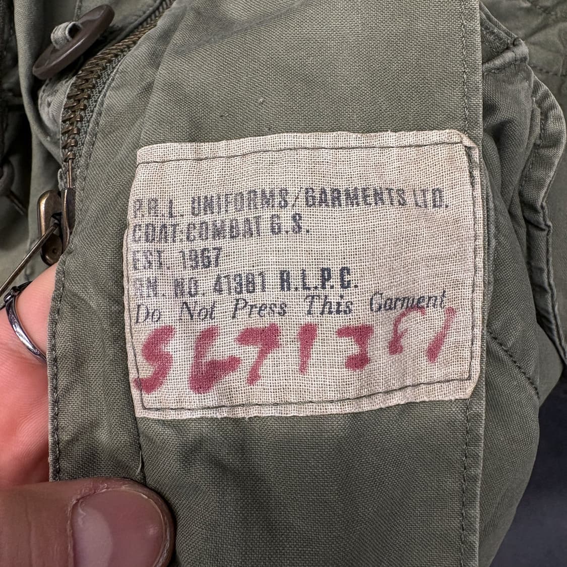 90s 폴로랄프로렌 수베니어 M-43 밀리터리 필드자켓 N172 상품이미지8