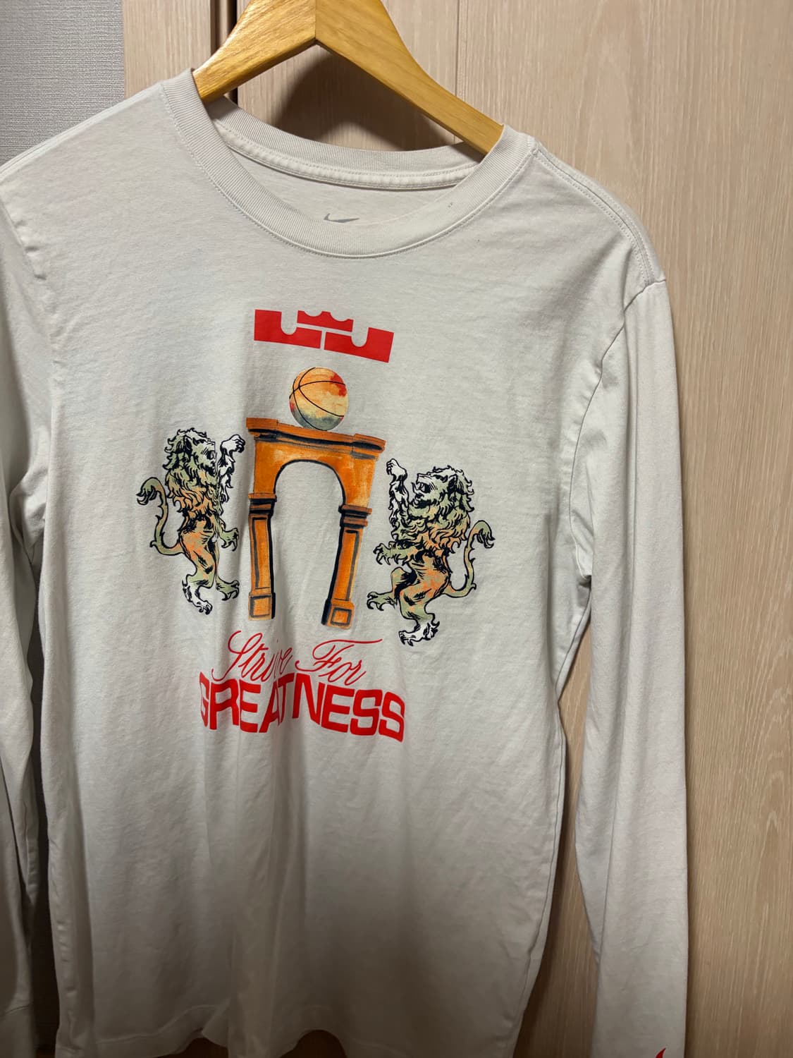 나이키 르브론 롱슬리브 화이트 L 상품이미지1