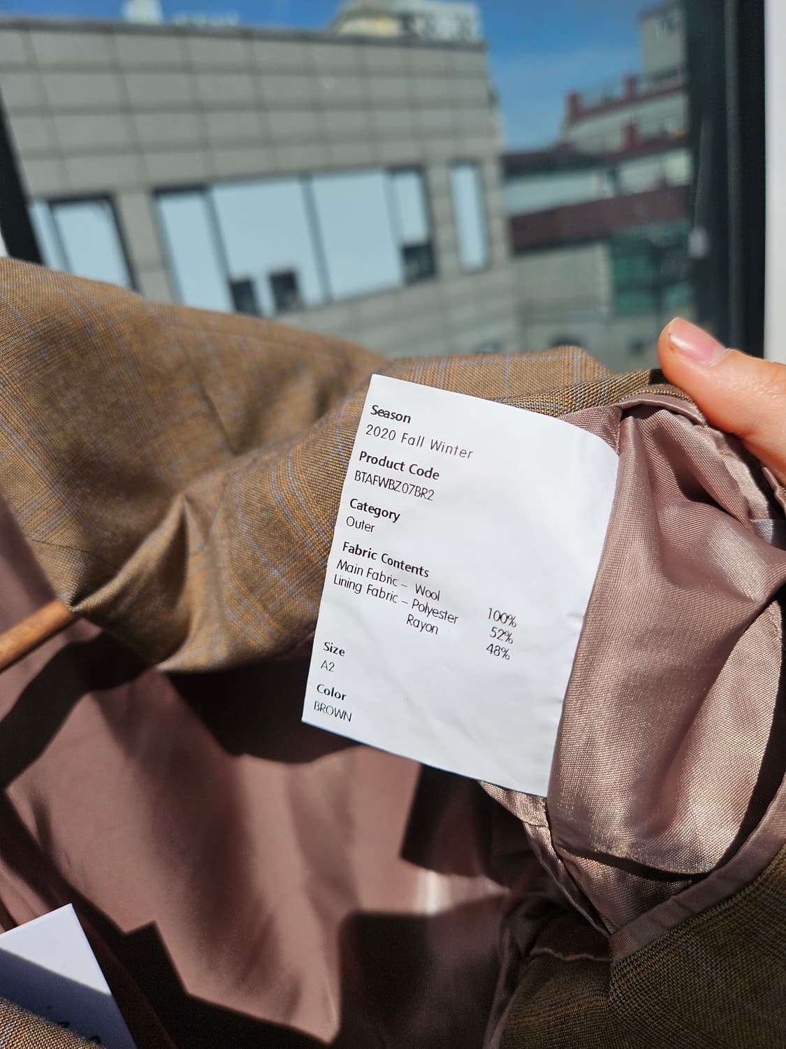 아더에러 20FW 울 자켓 상품이미지6