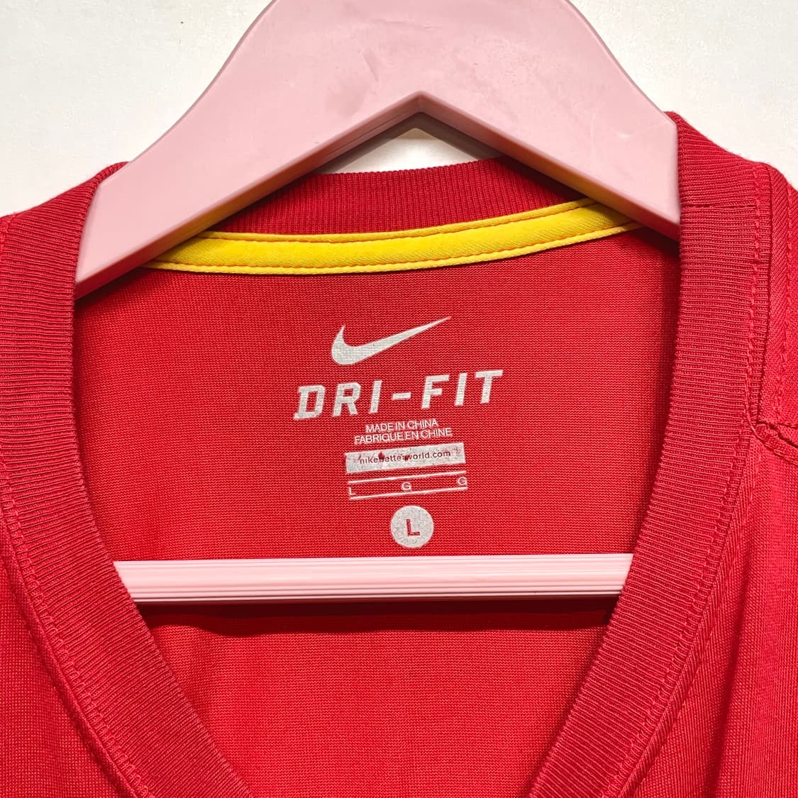 Nike 드라이핏 레드 로고 티셔츠 상품이미지7