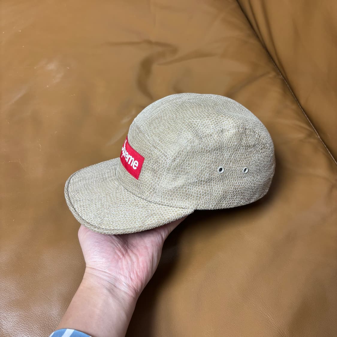 슈프림 캠프캡 모자 박스로고 스네이크 상품이미지4