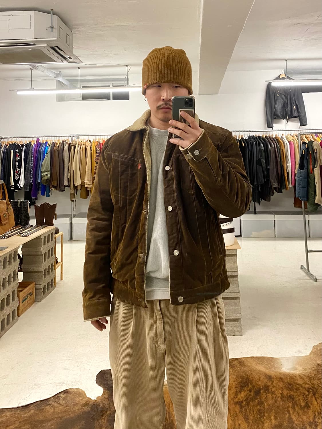 00's LEVI'S corduroy sherpa jacket 리바이스 상품이미지1