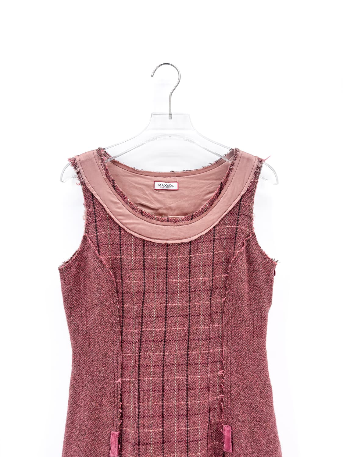 막스마라 울 블렌드 핑크 미니 드레스 상품이미지3