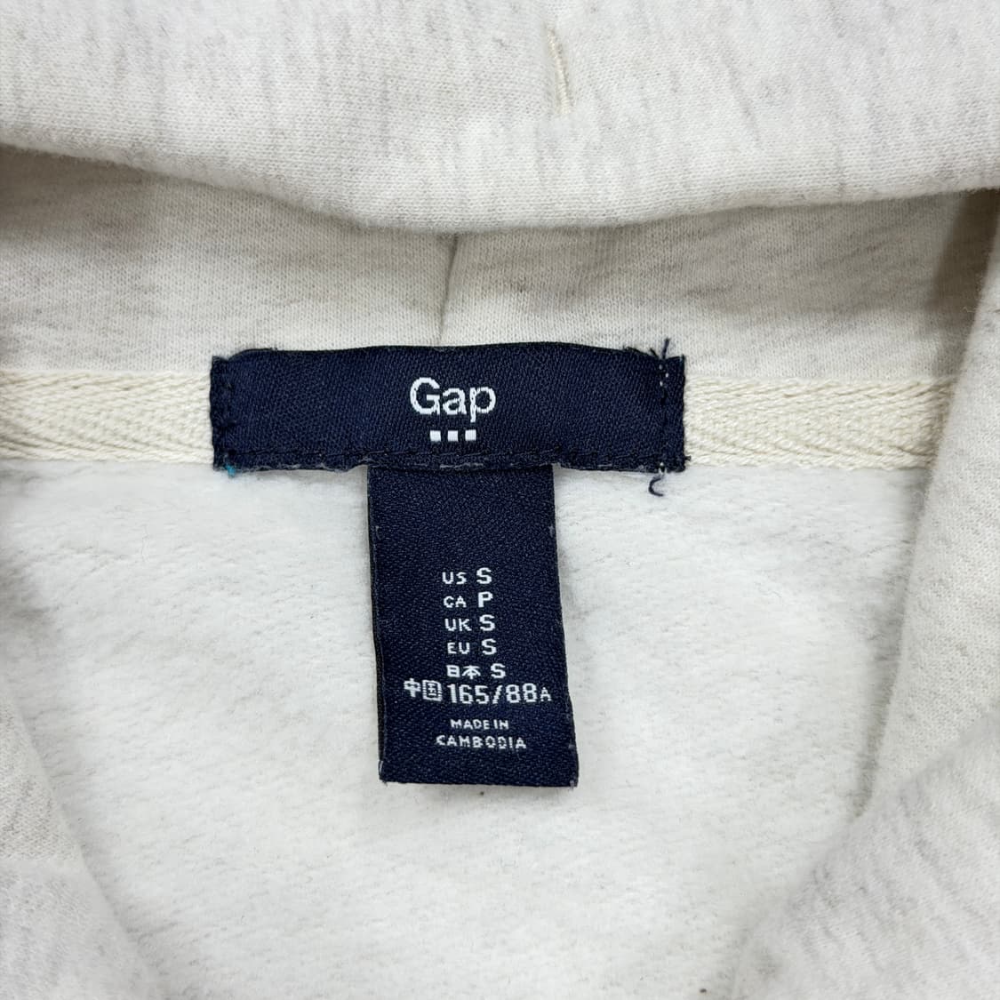 GAP 빈티지 땡땡이 도트 로고 후드집업 자켓 S 상품이미지4