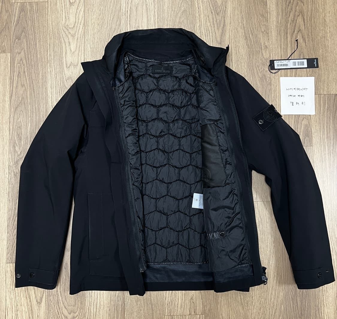 [M] 스톤아일랜드 고스트피스 탱크 자켓 블랙 상품이미지8