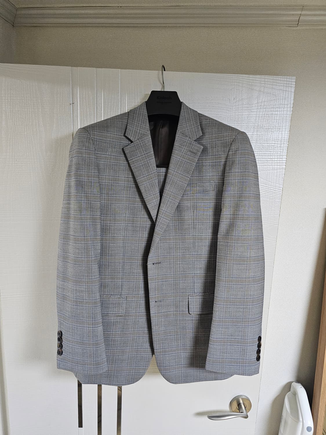 킨록 체크 정장 상품이미지1