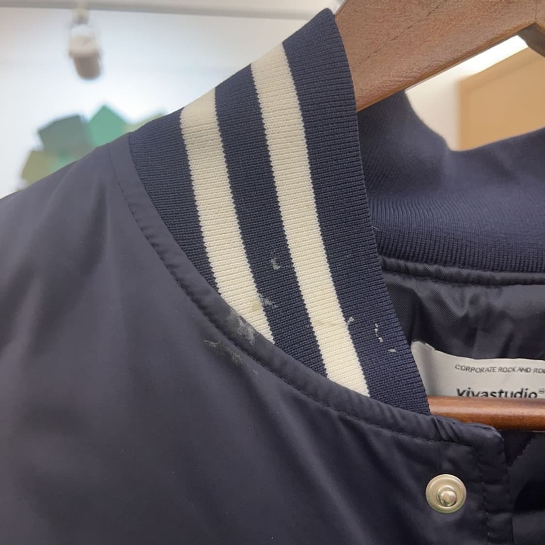 비바스튜디오 올드스쿨 스트릿힙합 스타디움 바시티자켓 L C07884 상품이미지7