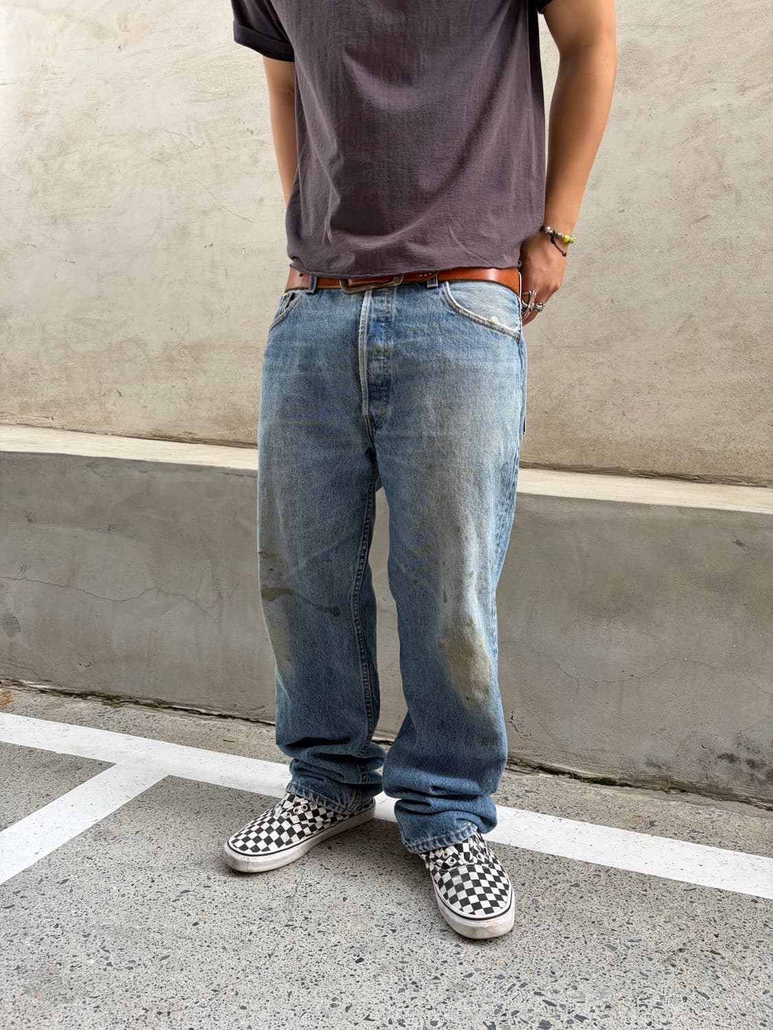 90’s Levi’s 501 USA denim hard washed 상품이미지2