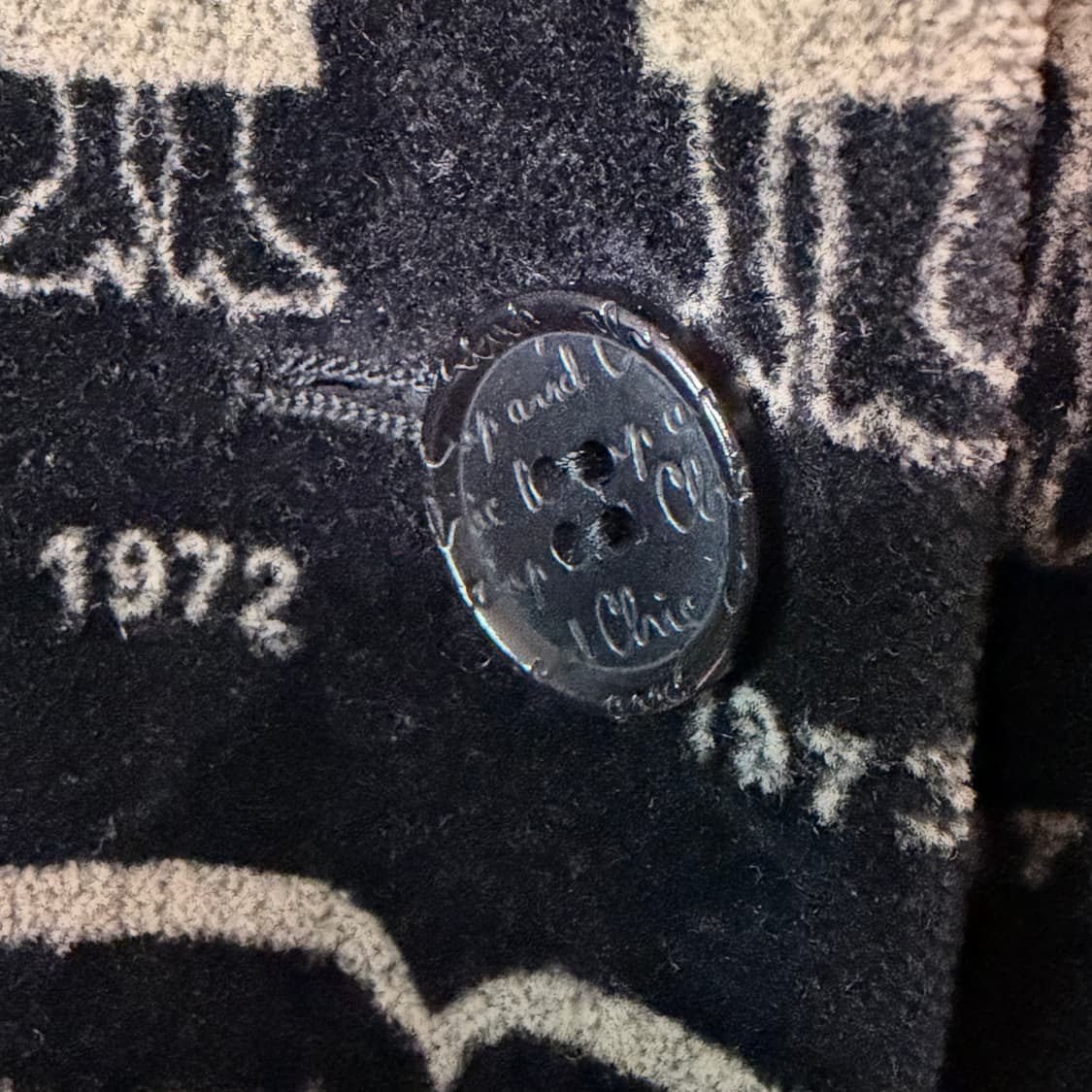 90s 모스키노 ‘Fashion Over the Years‘ 벨벳 자켓 상품이미지4