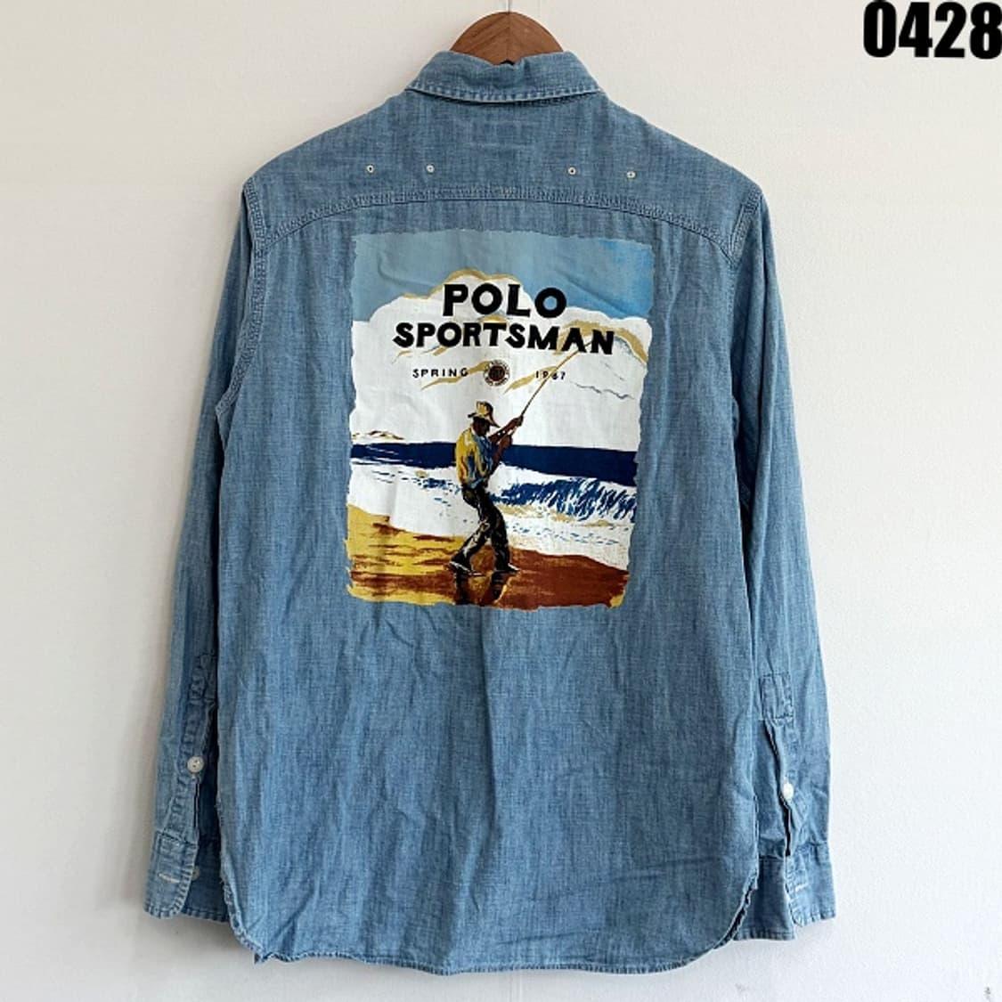 폴로 랄프로렌 스포츠맨 백프린팅 샴브레이 셔츠 S/P 0428 상품이미지10