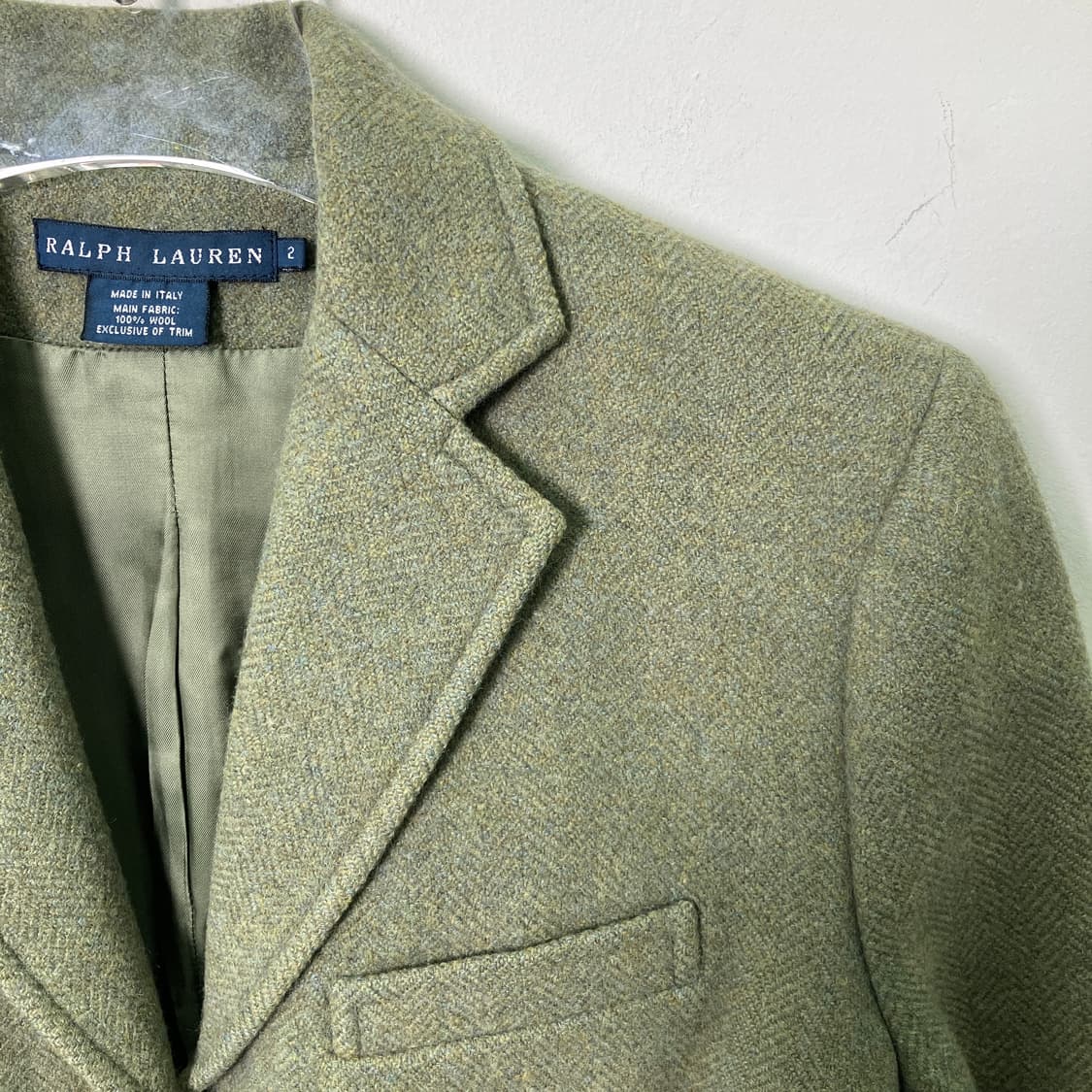 랄프로렌 카키 헤링본 울자켓  상품이미지4