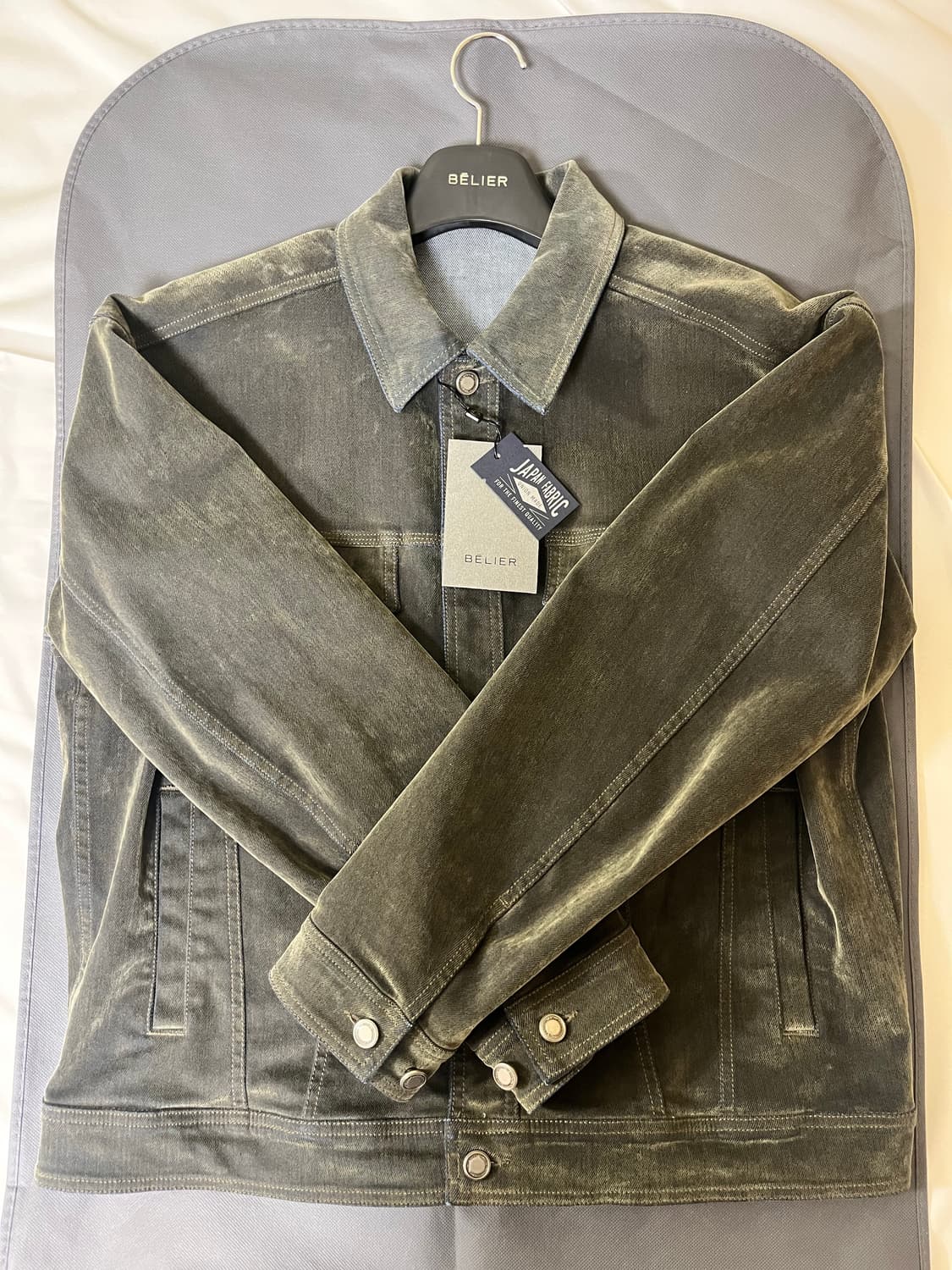 벨리에 타입3 트러커 데님자켓 05(105) 후로킹 올리브 상품이미지2