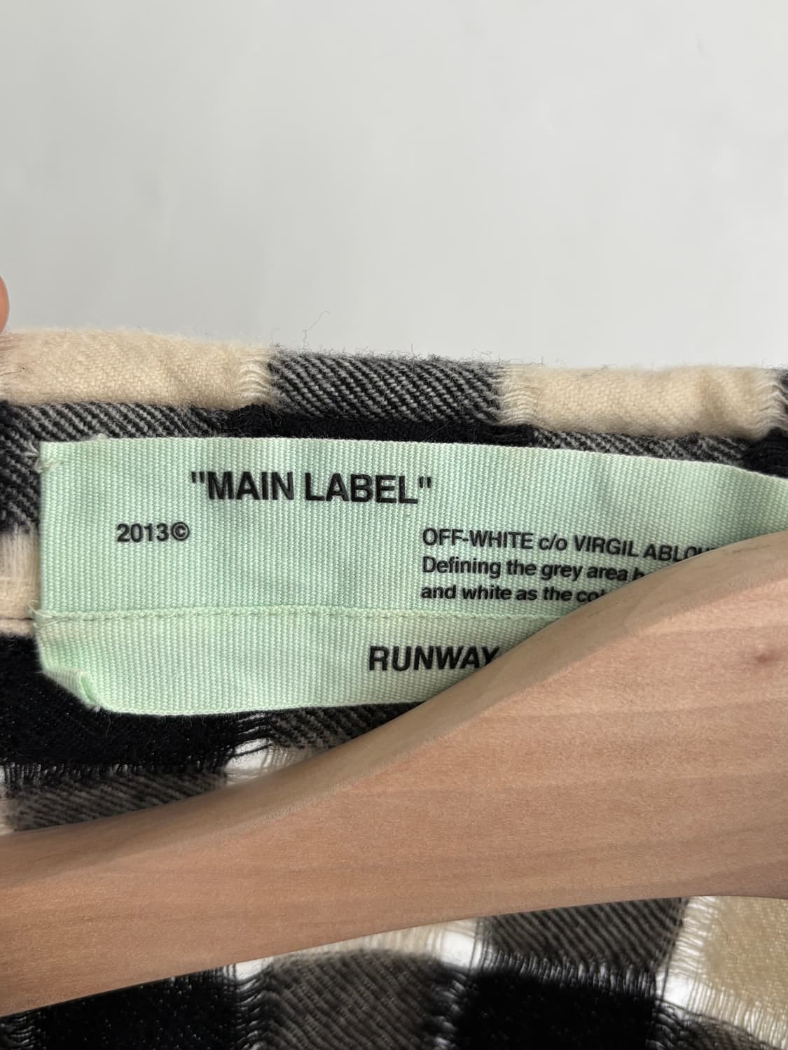 Off-White 오프화이트 17FW 플란넬 체크 셔츠  상품이미지6