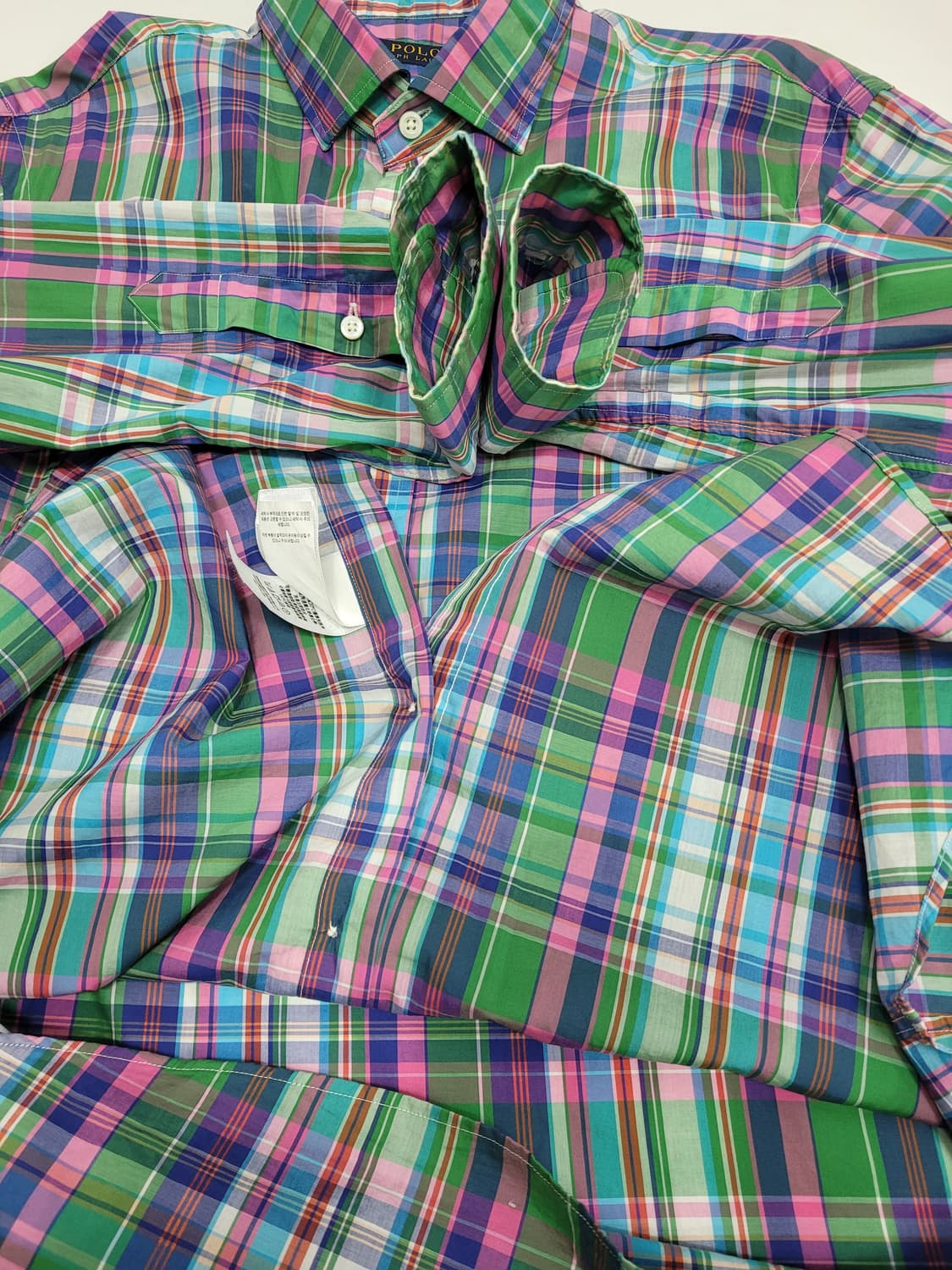 POLO 폴로 랄프로렌 체크 셔츠 / 남 L 멀티 컬러 상품이미지6