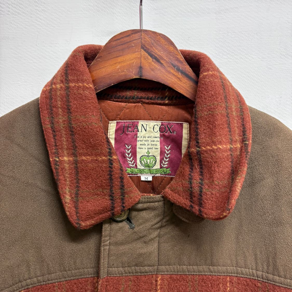 80s JEAN-COX 체크 울 워크 자켓 (JPN) 상품이미지2
