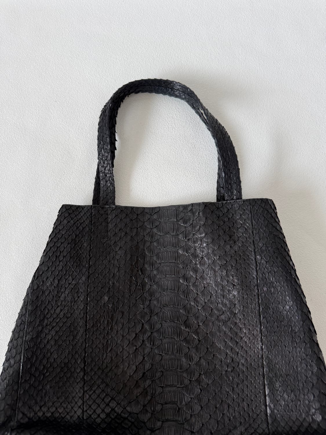 Pre owned 리얼 파이톤 토트백 상품이미지2
