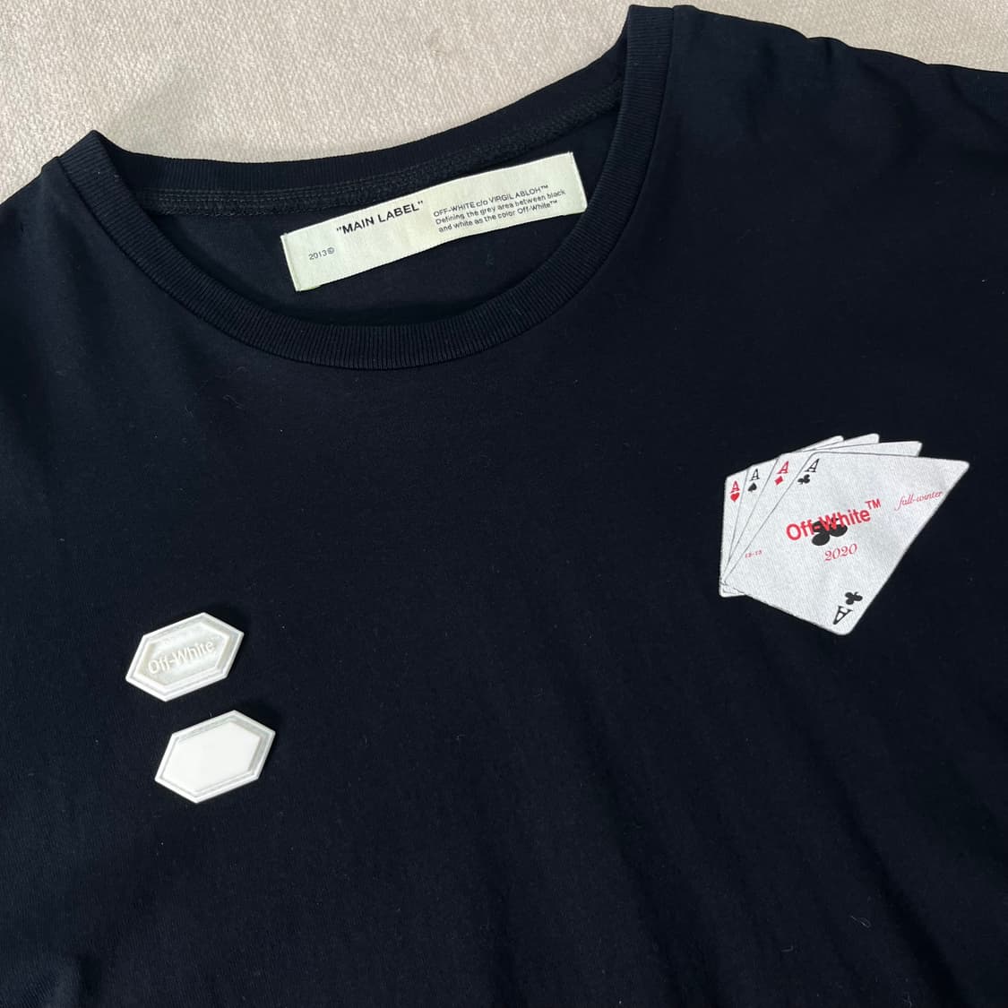 105 오프화이트 랜드카드 롱슬리브 티셔츠 상품이미지3