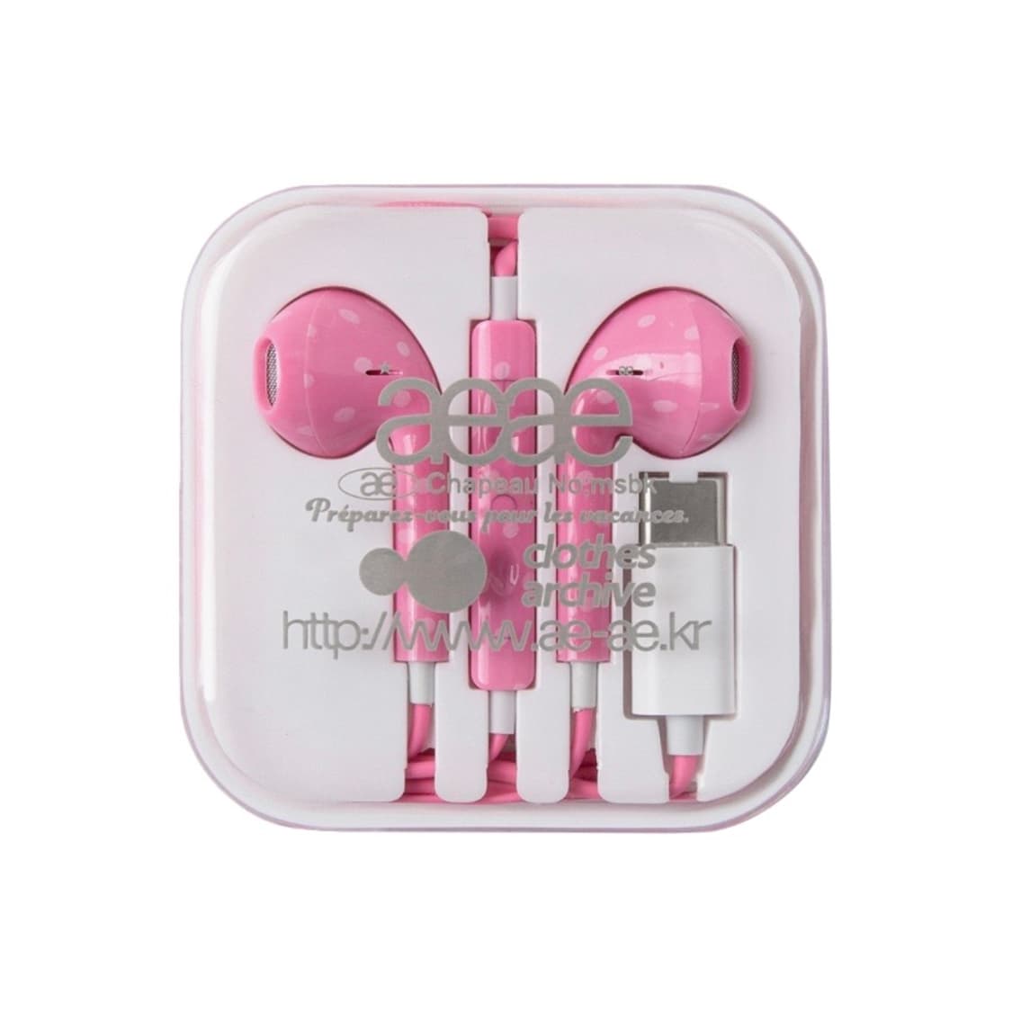 aeae 이어폰 새상품 핑크 c타입 상품이미지1