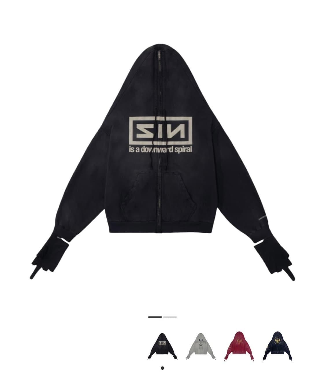 프로젝트 지알 자이곤 후드집업 블랙 1 상품이미지1