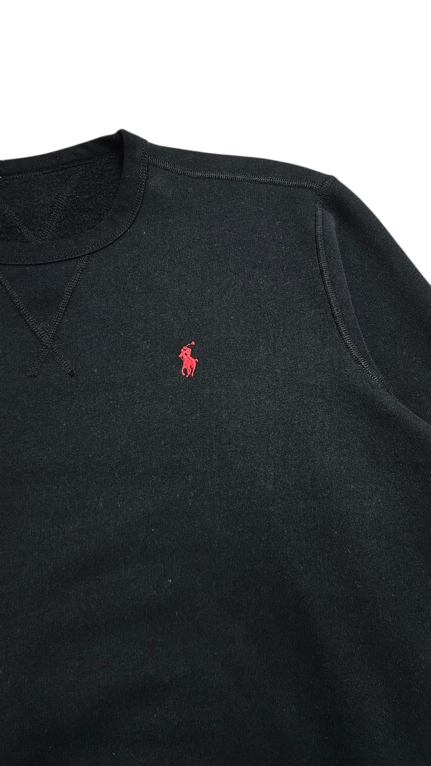 폴로 랄프로렌 스탠다드 기모 맨투맨 블랙 상품이미지2