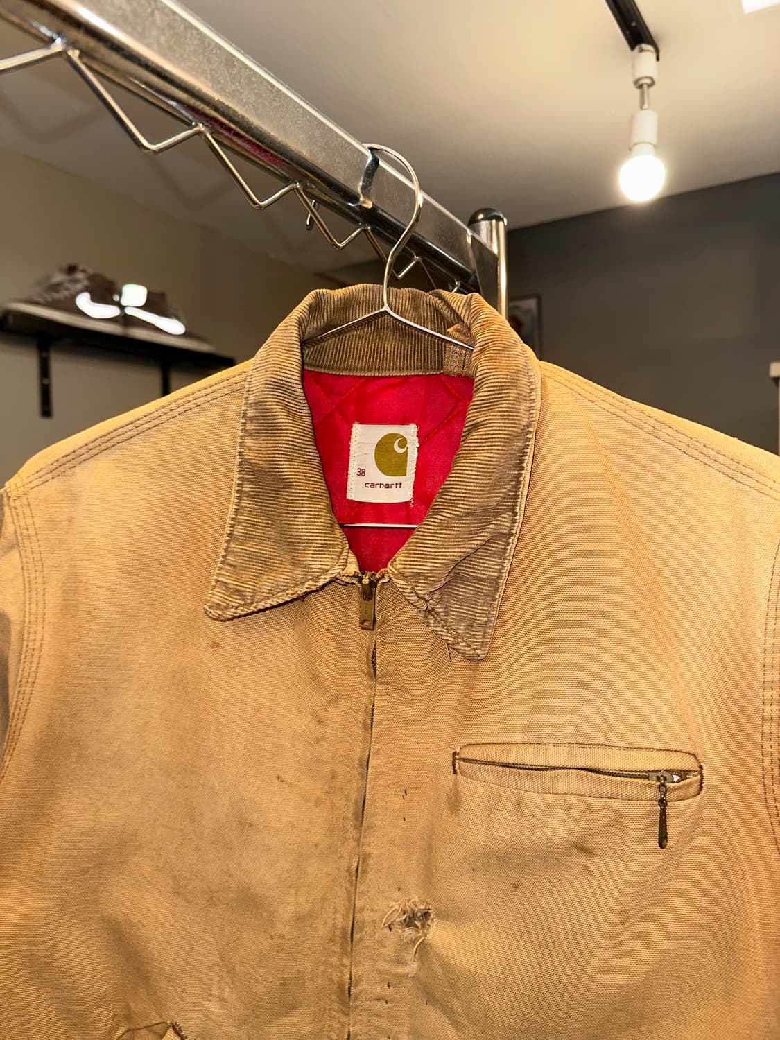 70’s Carhartt canvas detroit work jacket 상품이미지4