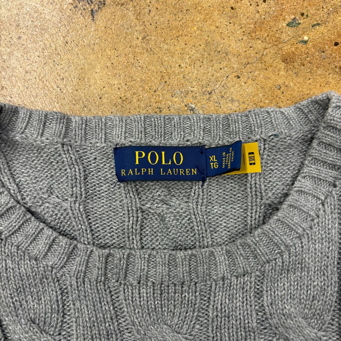 폴로 랄프로렌 그레이 꽈배기 니트 상품이미지6