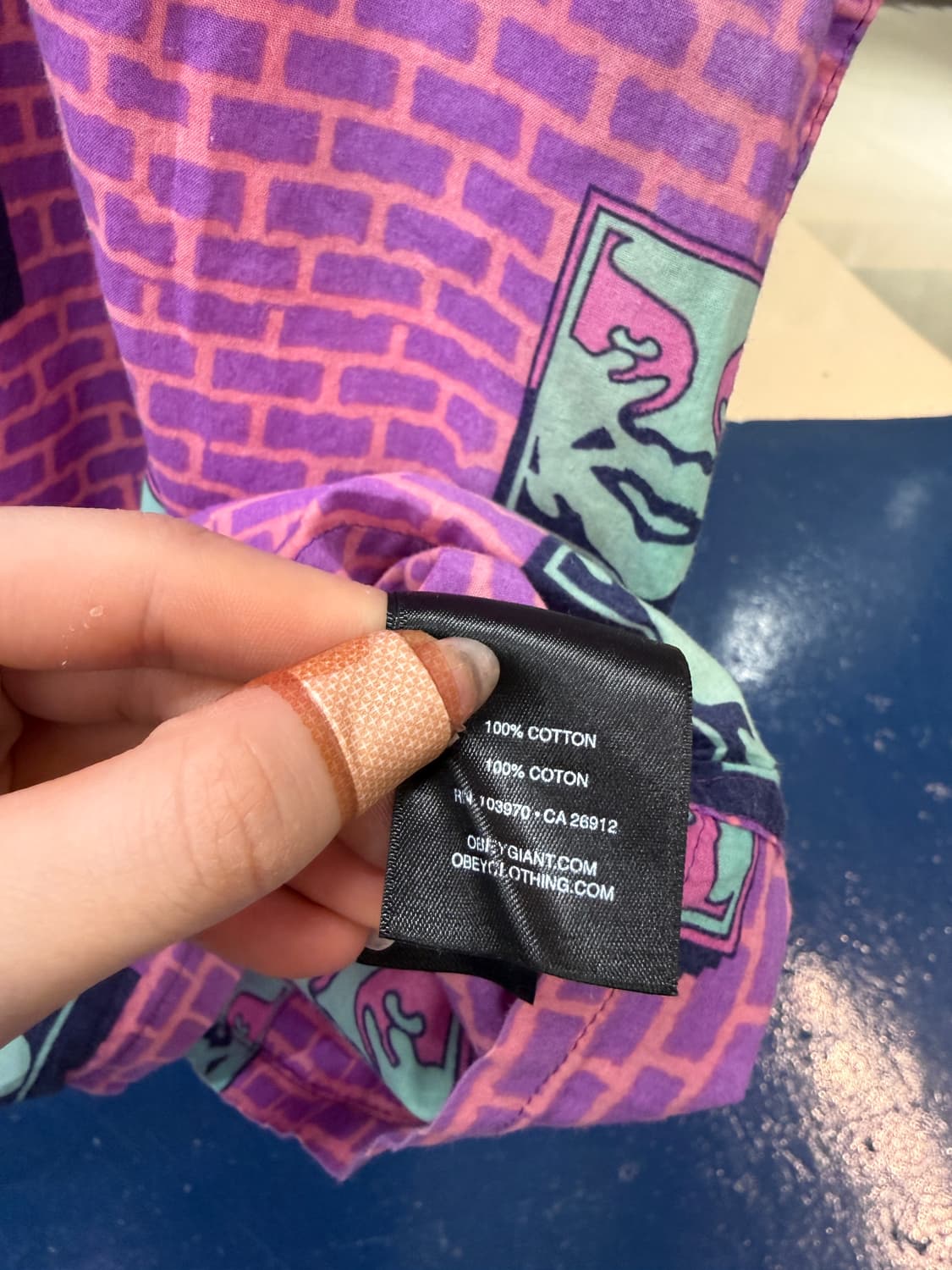 Obey 오베이 핑크 페이스 하와이셔츠  상품이미지6