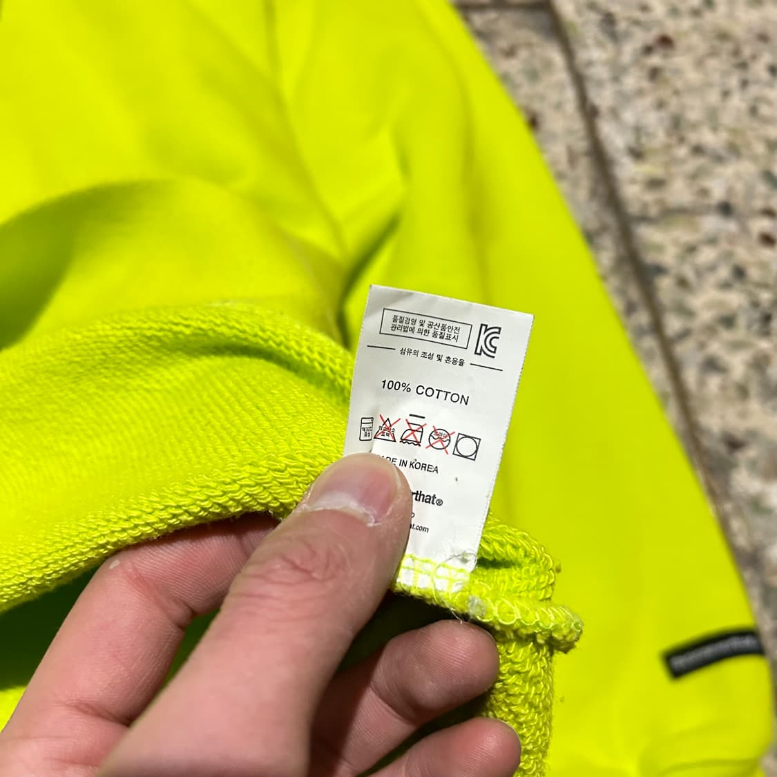 디스이스네버뎃 스펠로고 맨투맨 상품이미지5