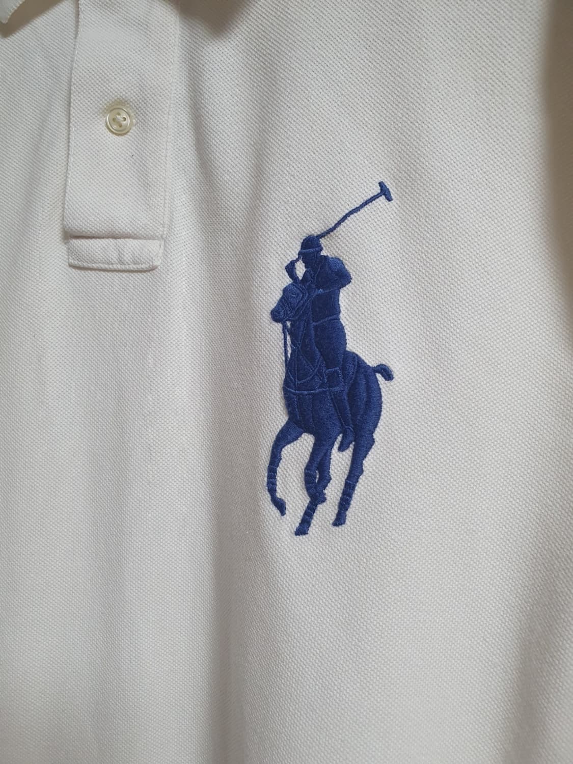 폴로랄프로렌 빅포니 넘버3 긴팔 카라티 아이보리 L 상품이미지4