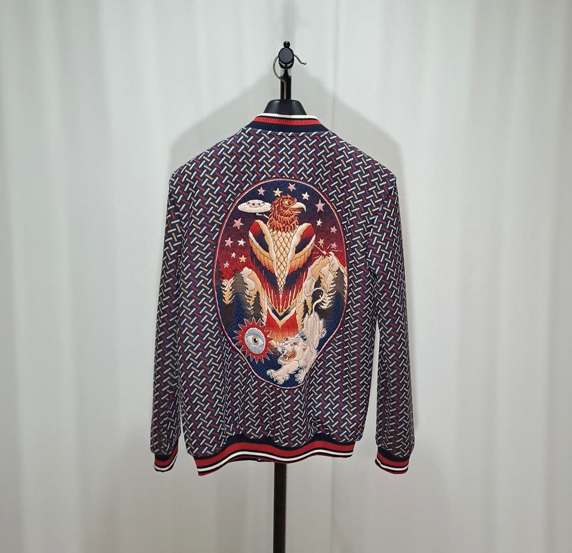 (택포) 자라 직조 디자인 패치 블루종 L B21 상품이미지1