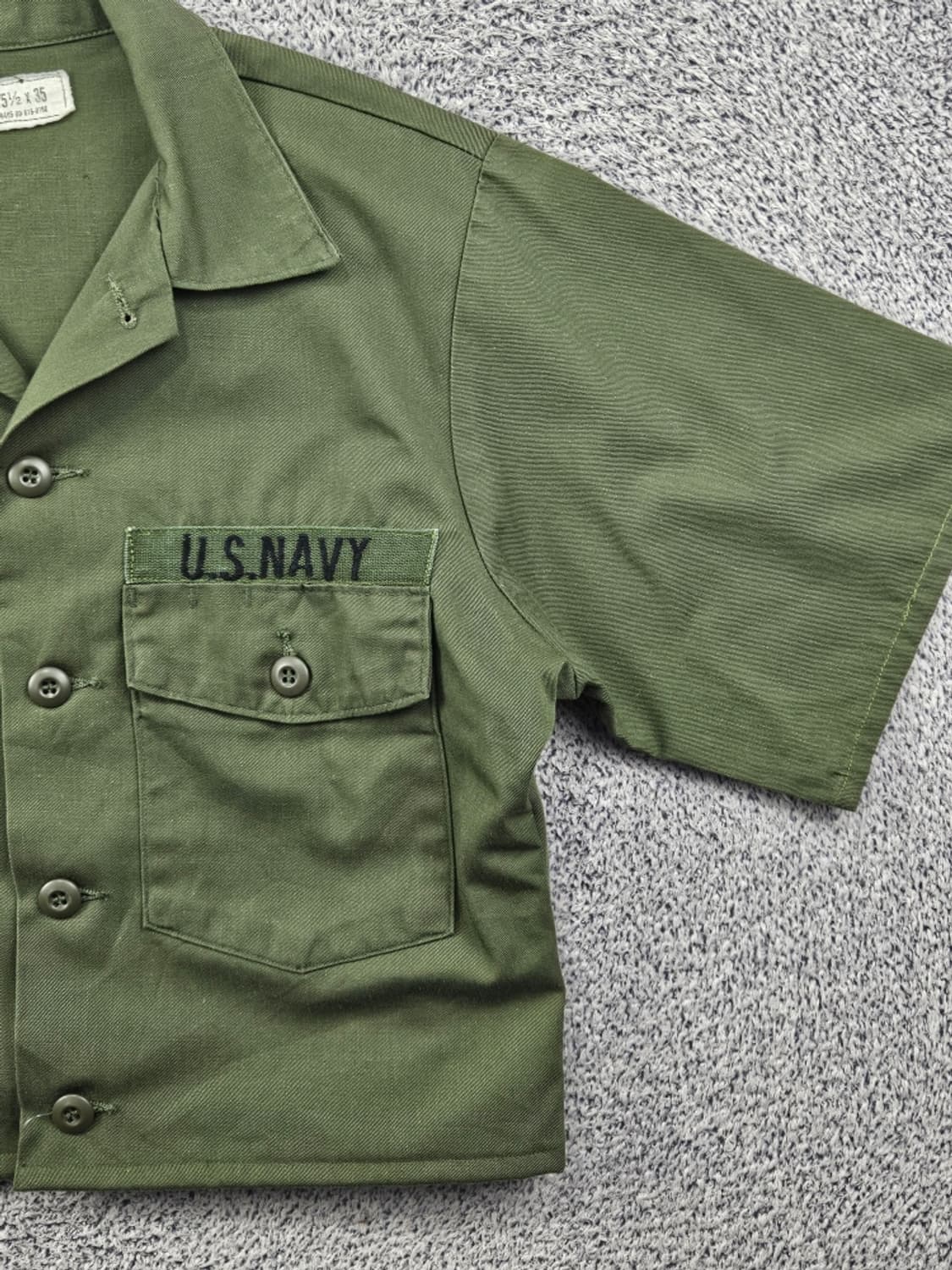 US NAVY 컴뱃 필드 셔츠 크롭커스텀 ( M추정 ) / 11910 상품이미지6