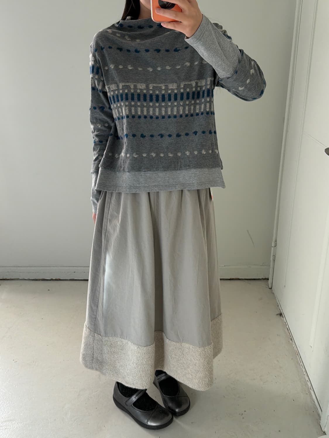 일본빈티지 모리 레이어드 롱슬리브 상품이미지2