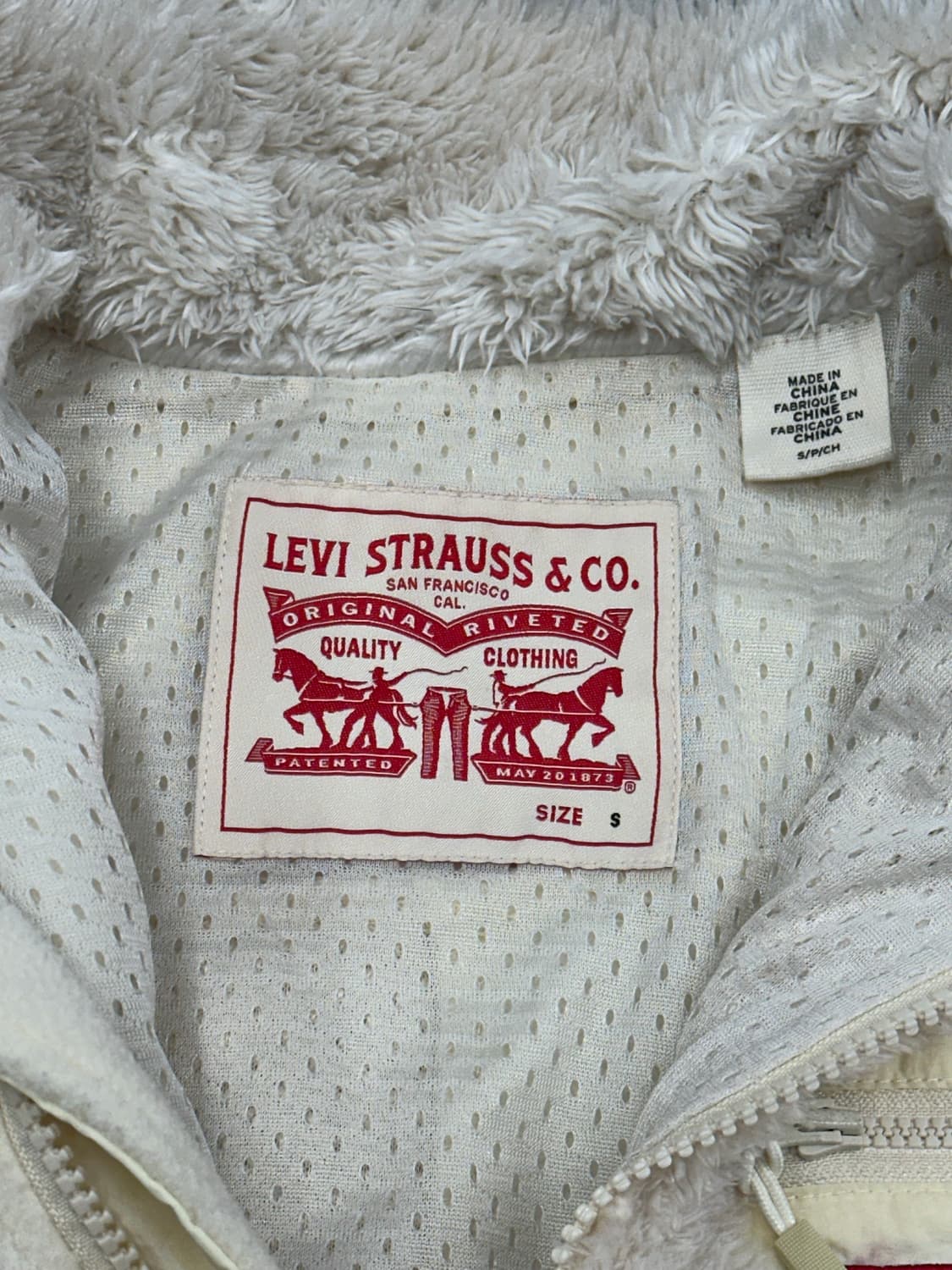 S)리바이스 빈티지 여성 투웨이 후리스 자켓 상품이미지5