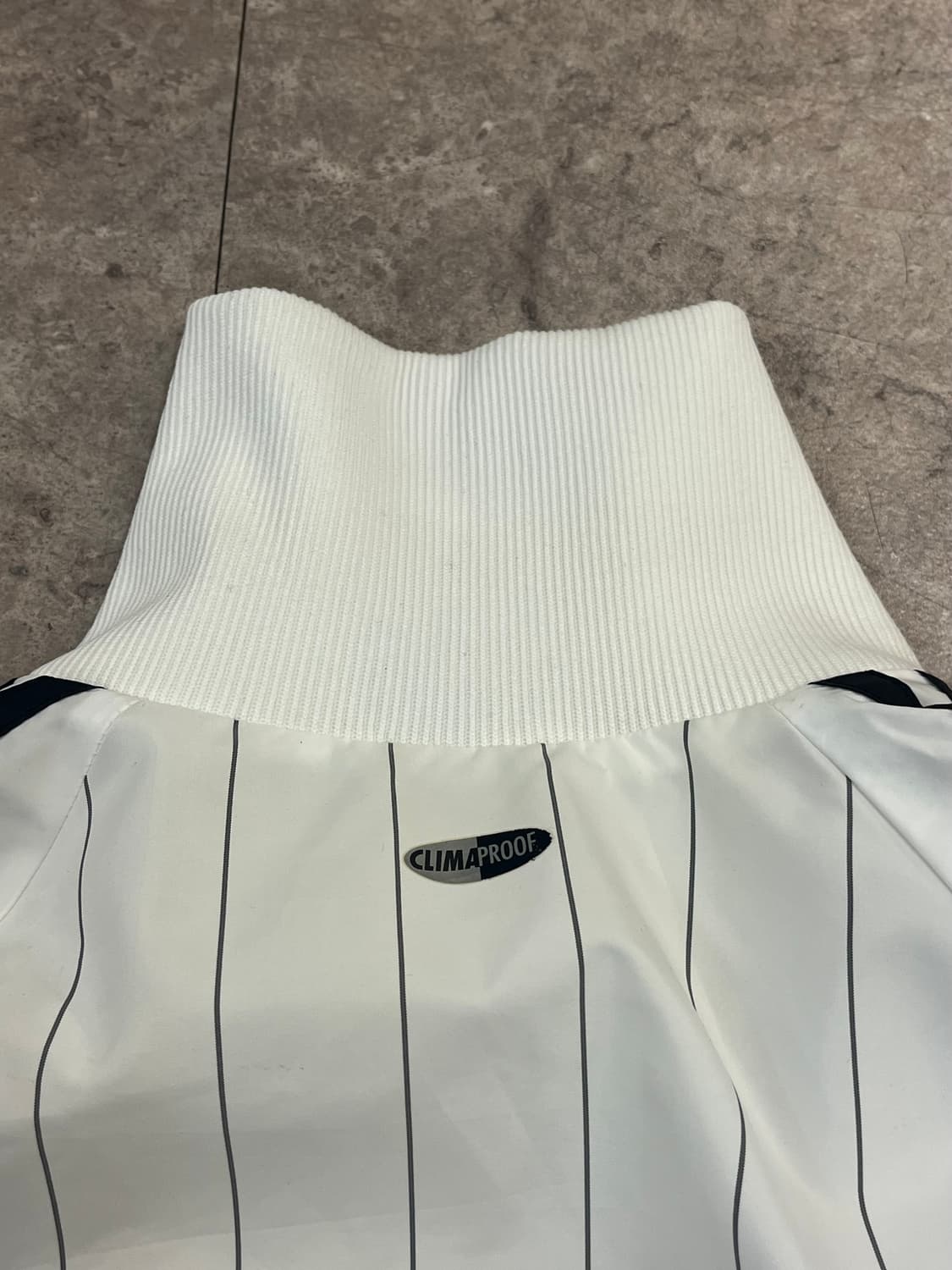 아디다스 스트라이프 트랙탑 바람막이 화이트 S #csz3390  상품이미지8