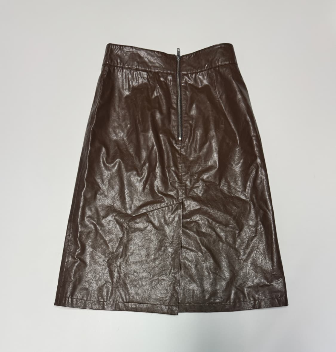 인사일런스 우먼 페이크 레더 락시크 스커트 상품이미지2