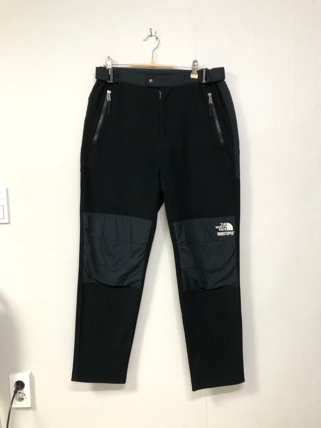노스페이스 윈드스토퍼 나일론 플리스 겨울 방한 팬츠 L _ 블랙 상품이미지1