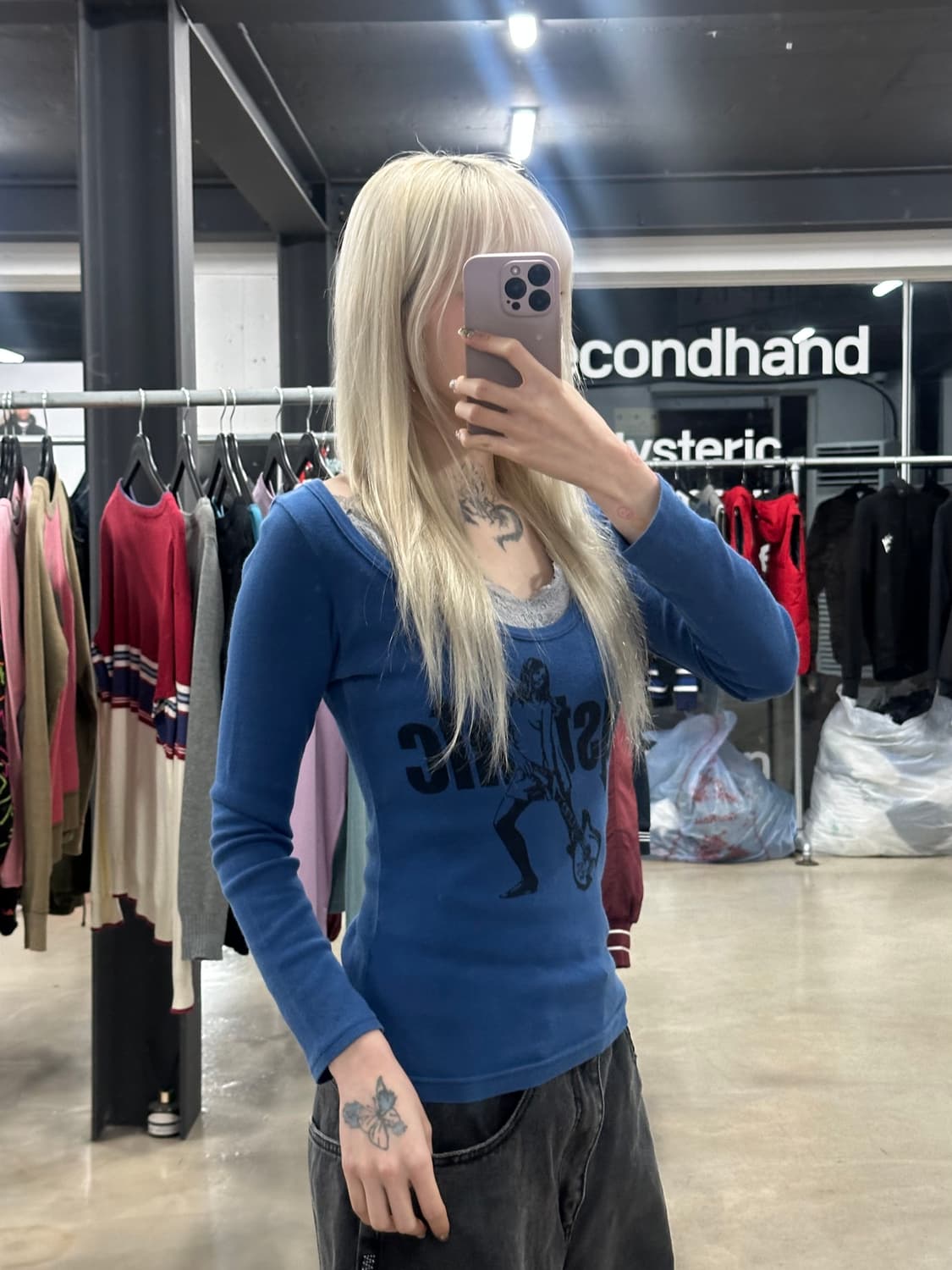 히스테릭 글래머 롱슬리브 티셔츠 상품이미지1