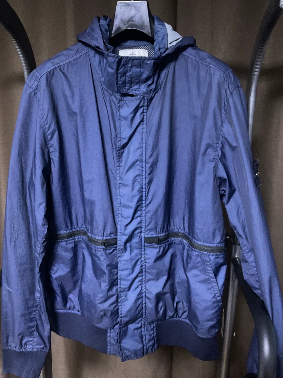 [정품] 스톤아일랜드 멤브라나 3L TC 바람막이 네이비 (L/100) 상품이미지1